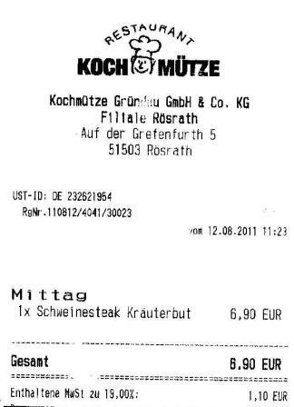 cgmg H�ffner Kochm�tze Restaurant